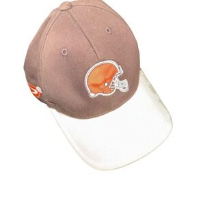 Vintage Cleveland Browns Hat Cap Strap Back One Size Brown NFL Football